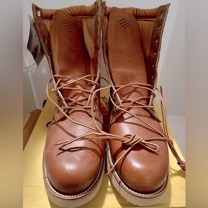 ⭐️⭐️⭐️ BNIB VINTAGE HERMAN SURVIVORS MEN’S BOOTS SIZE       10 1/2 MEDIUM ⭐️⭐️⭐️